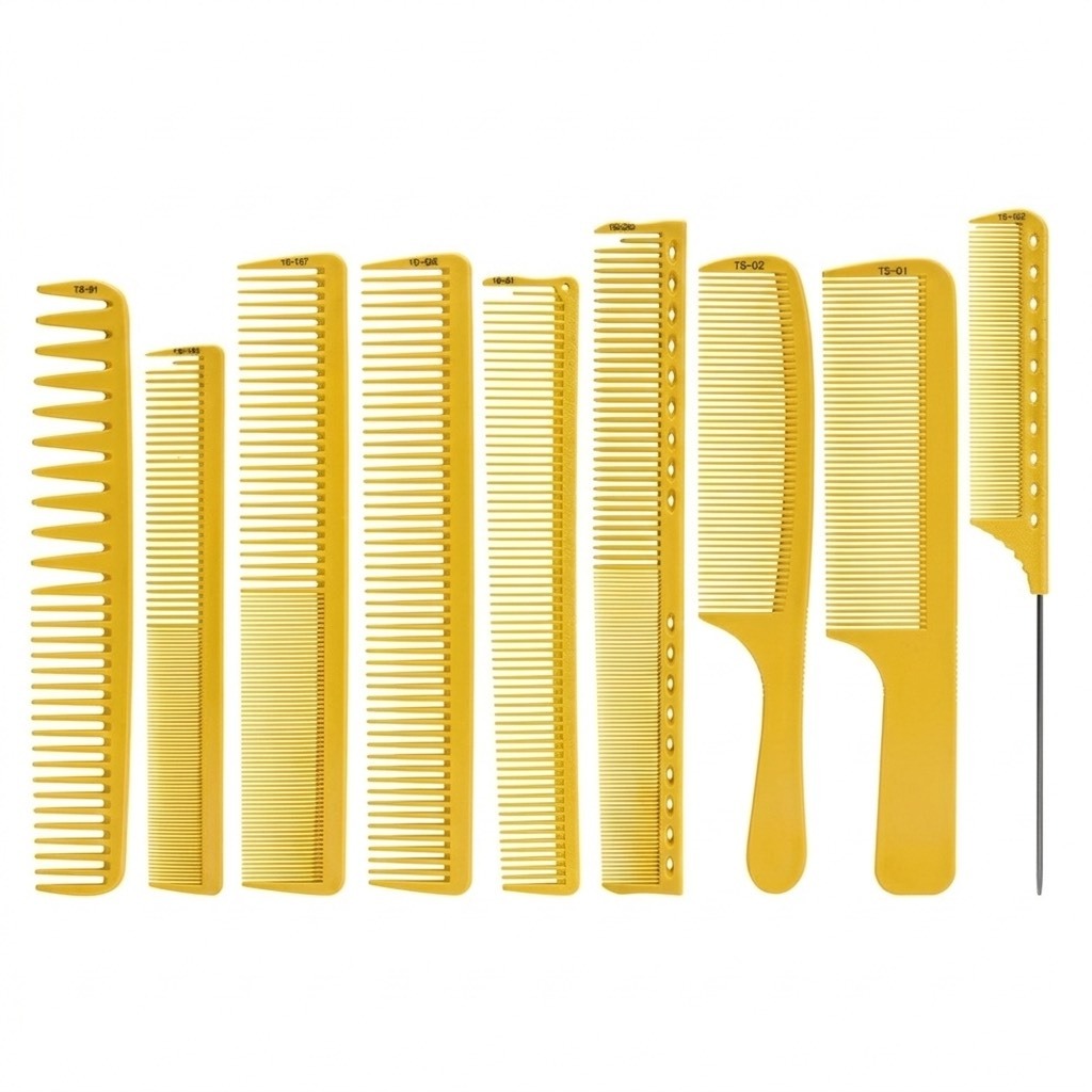 多巴胺系列剪髮梳-黃色系