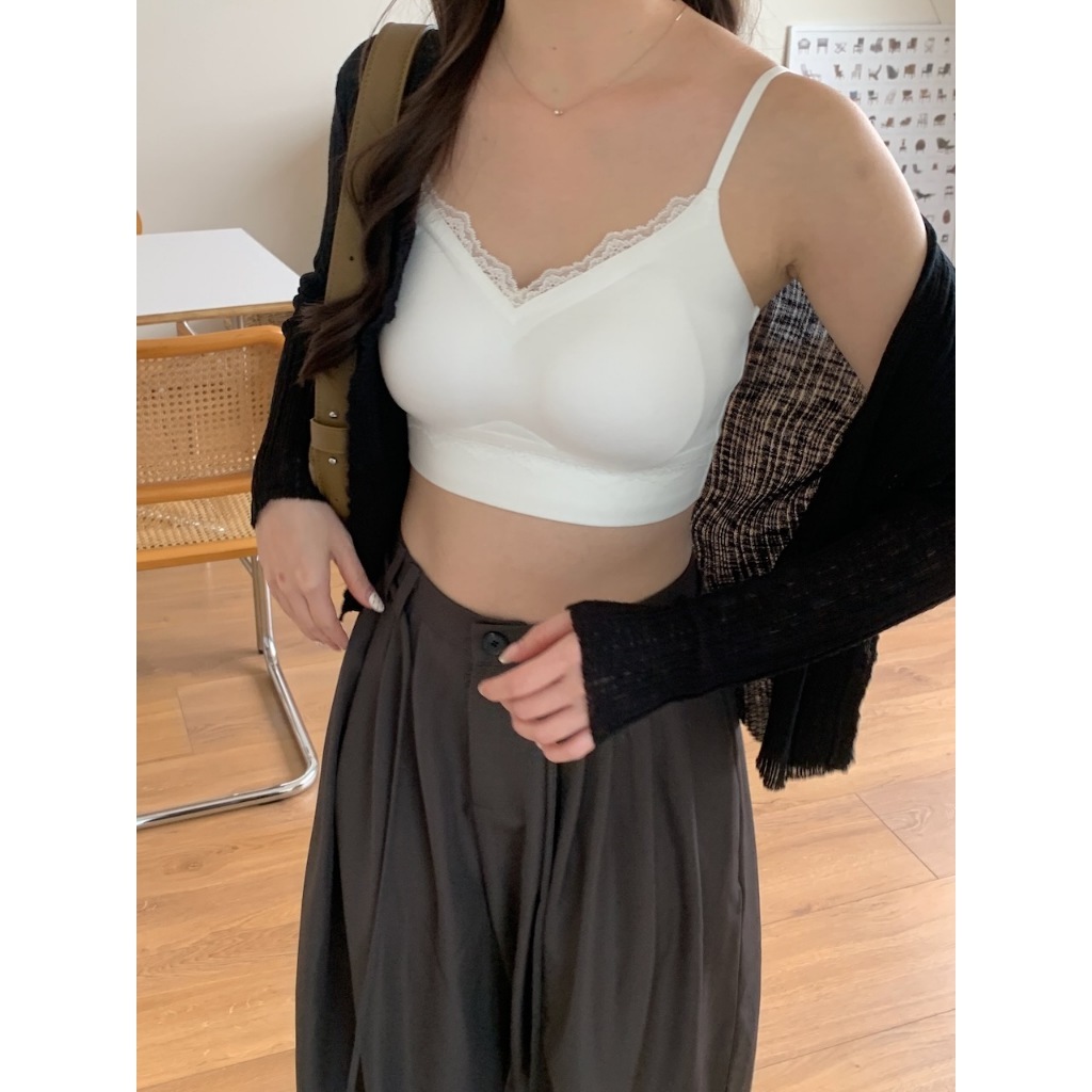 A26 雲朵棉 蕾絲花邊罩杯小可愛 #8526