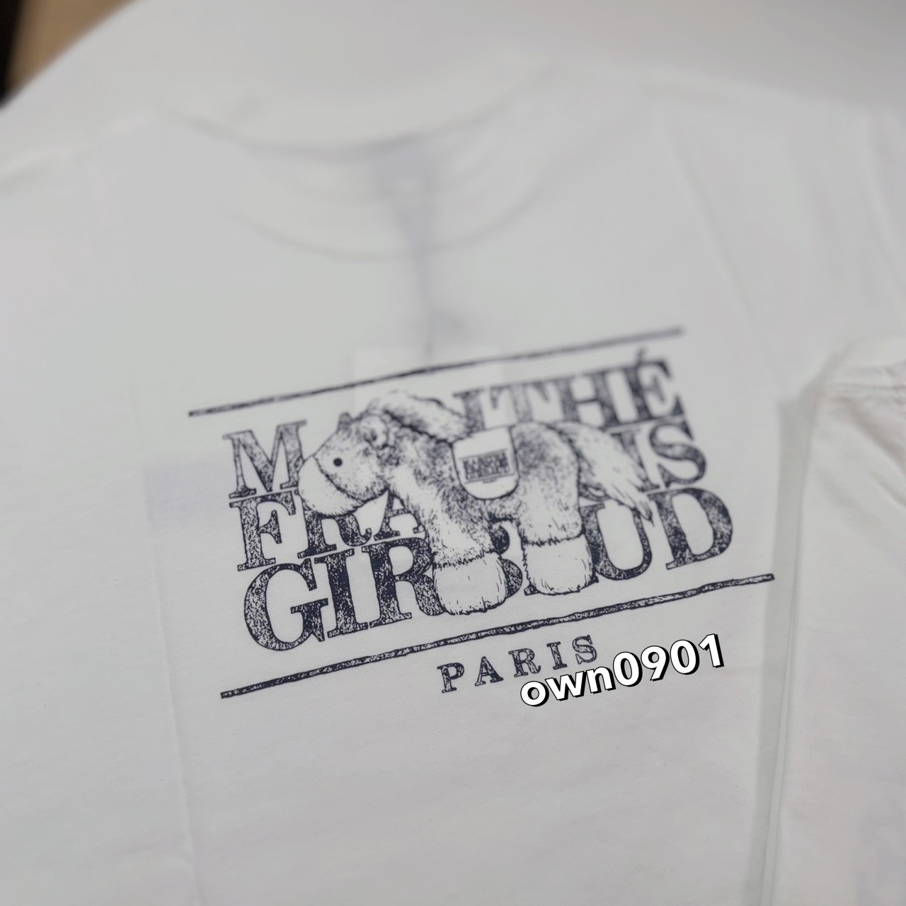 【OWN】MARITHÉ FRANÇOIS GIRBAUD MFG 馬年限定 大LOGO 春夏 短袖 上衣 白色 素描