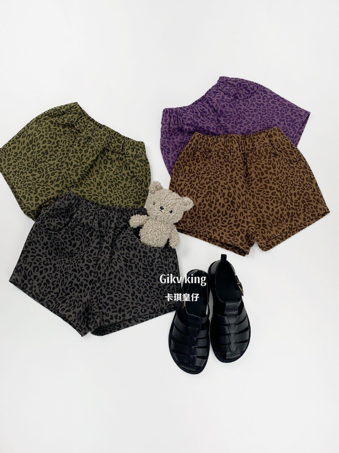 絕對要擁有硬挺豹紋多色短褲  ꕀꕀꕀ