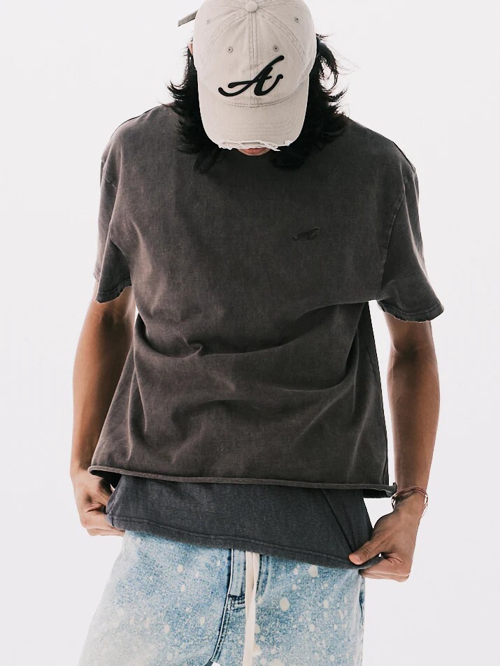 ANOWHEREMAN "A" WASHED BASIC SS TEE 基礎 水洗 短T