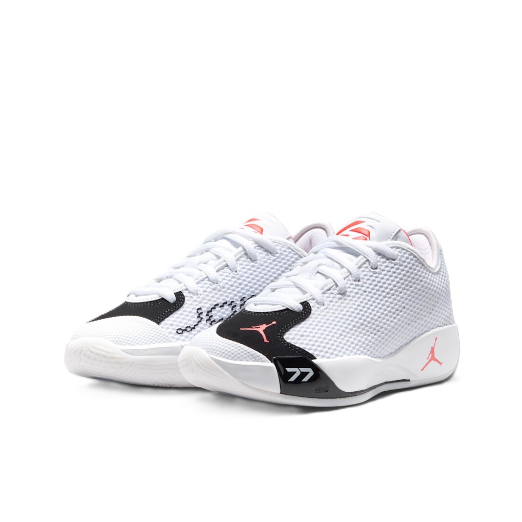 女生尺寸 大童鞋 NIKE JORDAN LUKA .77 GS 白黑紅 網布 緩震 籃球 運動鞋【IH0573-101】