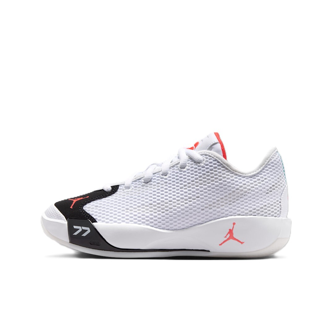 女生尺寸 大童鞋 NIKE JORDAN LUKA .77 GS 白黑紅 網布 緩震 籃球 運動鞋【IH0573-101】