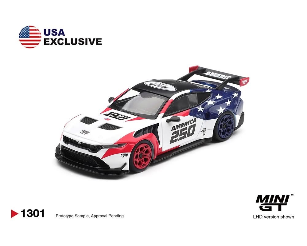 預訂 Pre Order - MiniGT 1301 Ford Mustang GTD America 250 USA Exclusive