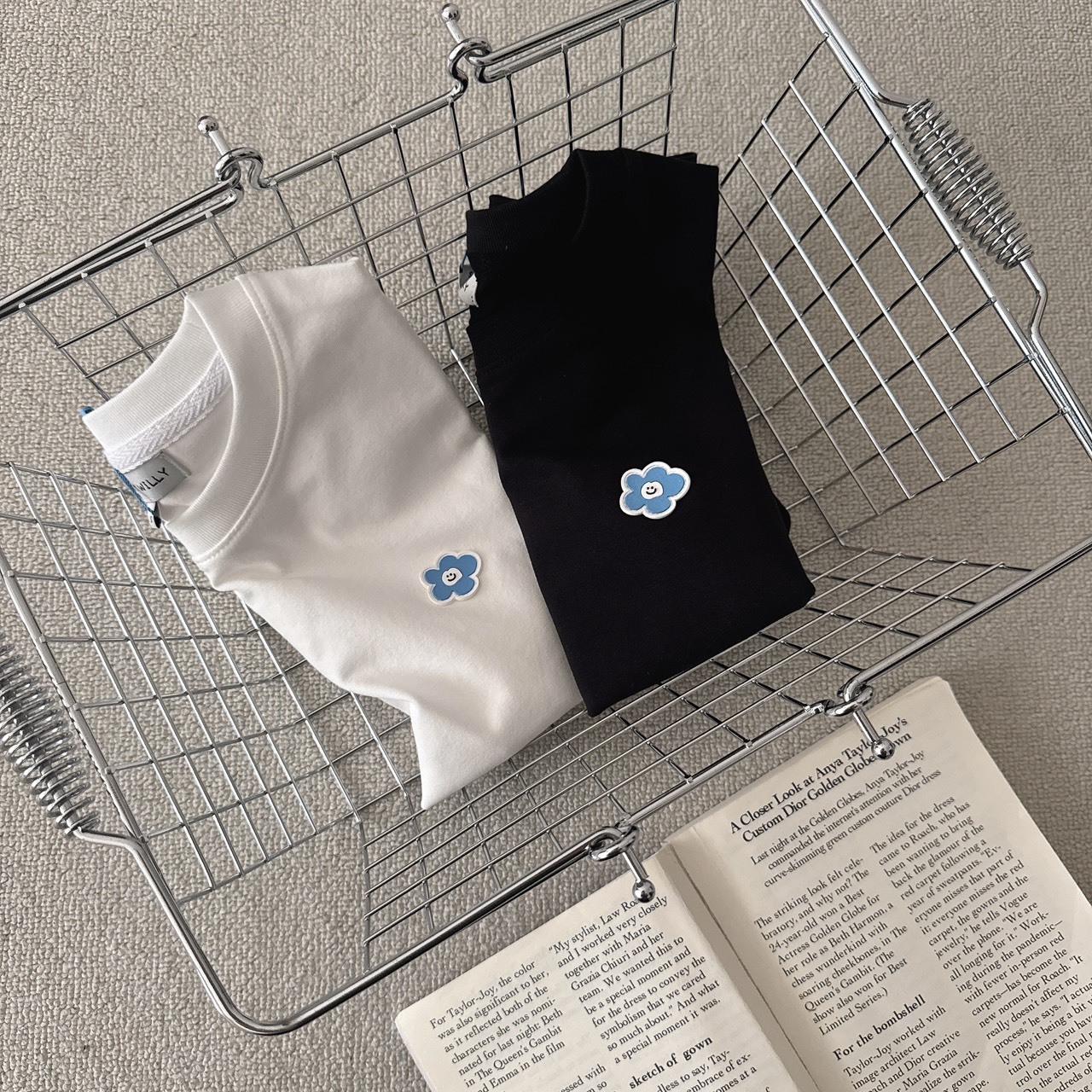 （現貨）韓牌 Wacky willy 立體小花 短版 短T WA2502ST53