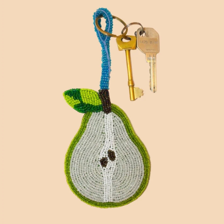 英國 The Jacksons 手工串珠鑰匙圈 Pear