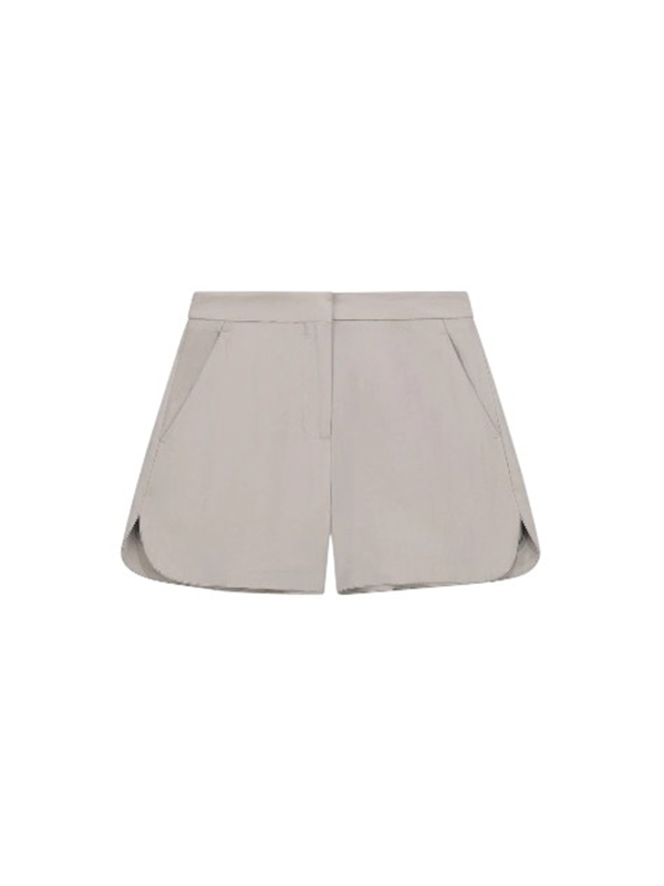 LIVIANA CONTI  亞麻混紡短褲(淺灰)