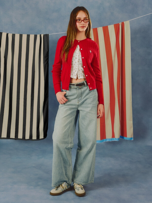 【直播】 WHO.A.U LX041439 Steve麻花針織開襟上衣