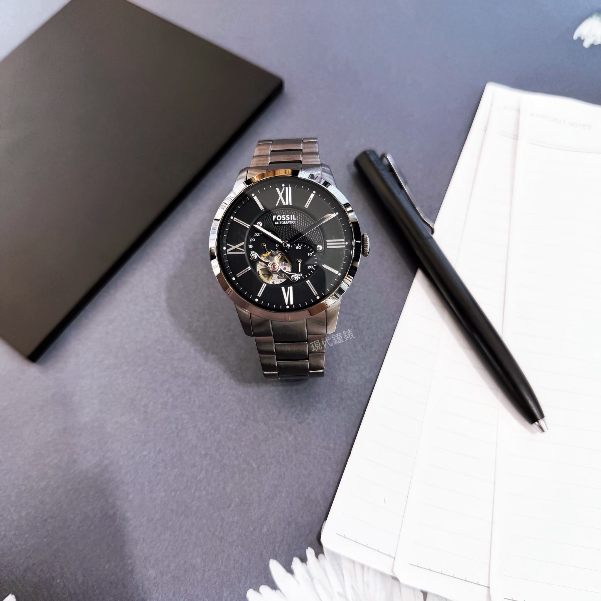 【FOSSIL】摩登都會機械男錶ME3172 44mm 現代鐘錶