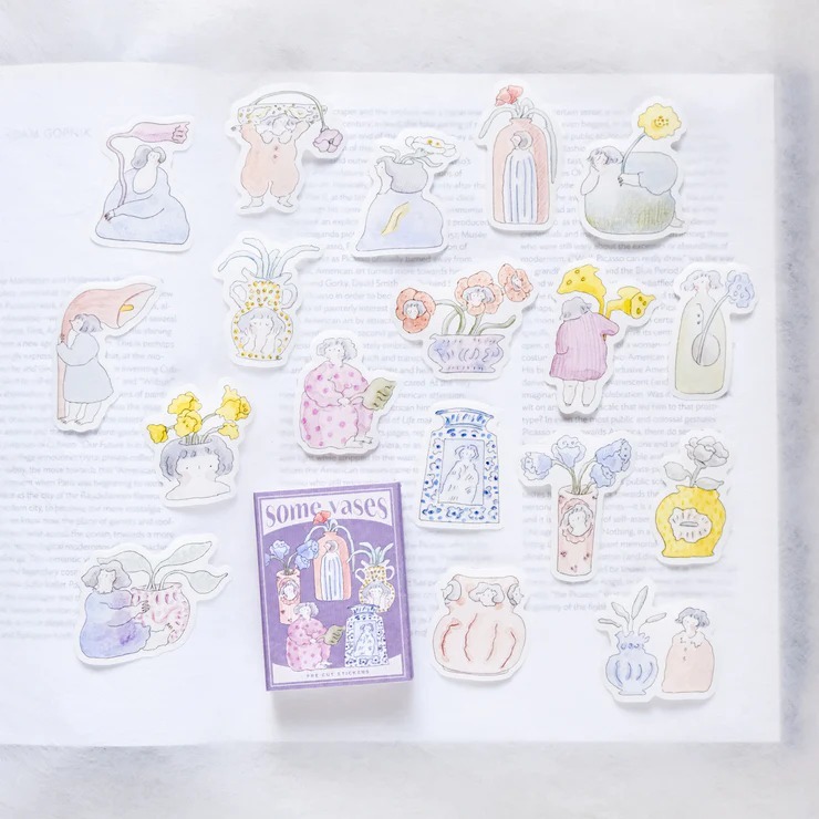 香港｜Dodolulu 火柴盒貼紙 花瓶與花 05
