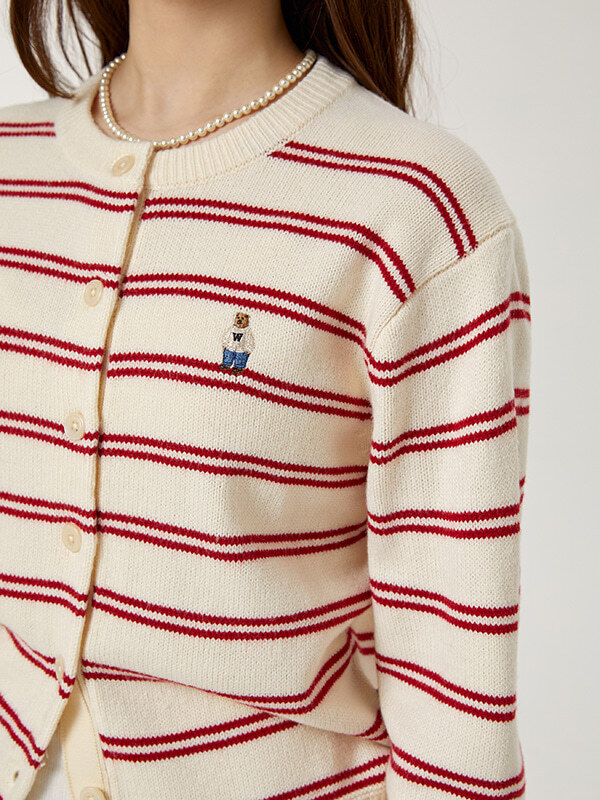 【直播】 WHO.A.U LX041441 Steve 條紋開襟外套