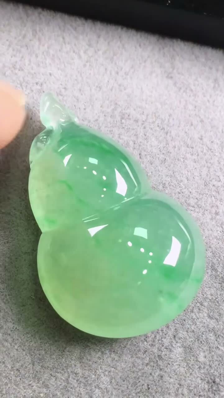 翡翠葫蘆,天然翡翠A玉, 緬甸玉, Jade, Jadeite