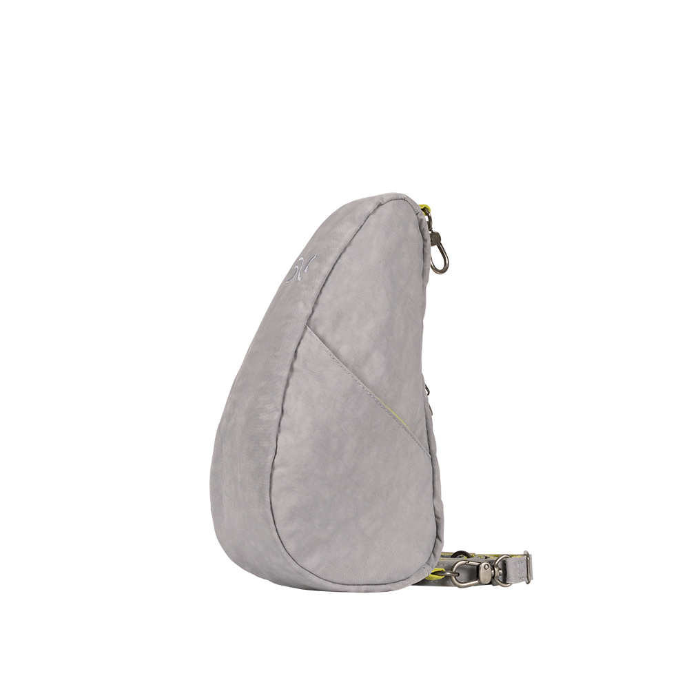 基本款 TEXTURED NYLON BAGLETT 斜背包-霧灰萊姆