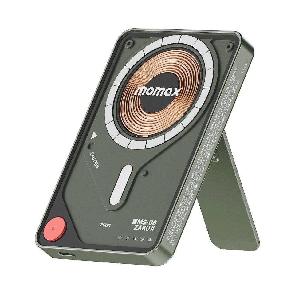 【特價區】Momax 1-Power X Pro 5000mAh 內置USB-C線移動源支架