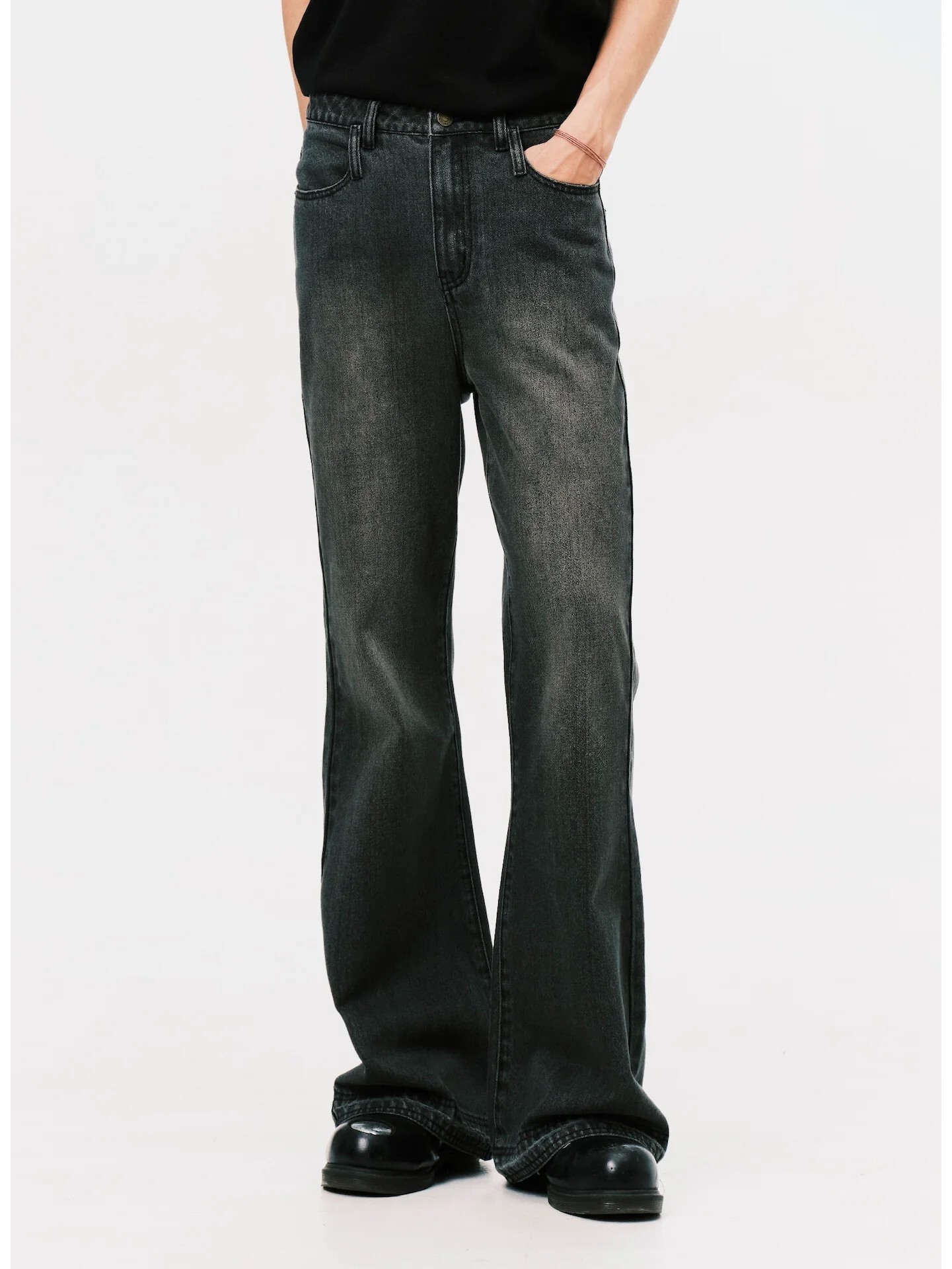 ANOWHEREMAN BOOT CUT DENIM JEANS 單寧 喇叭 牛仔褲