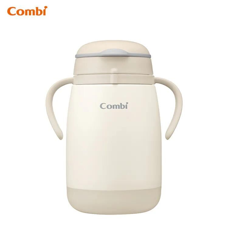 Combi Laku Mug Stainless 370ml 不鏽鋼吸管學習杯 (6個月+)