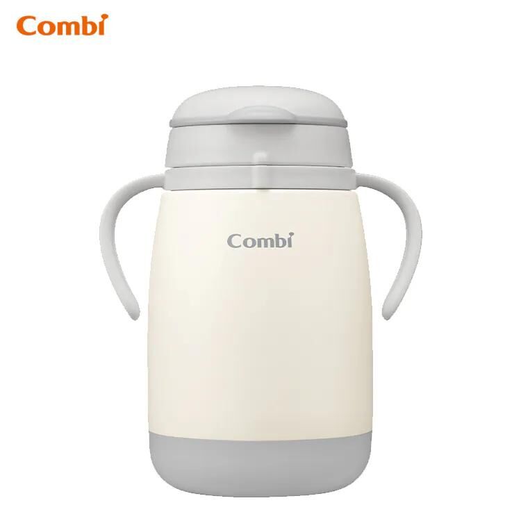 Combi Laku Mug Stainless 370ml 不鏽鋼吸管學習杯 (6個月+)