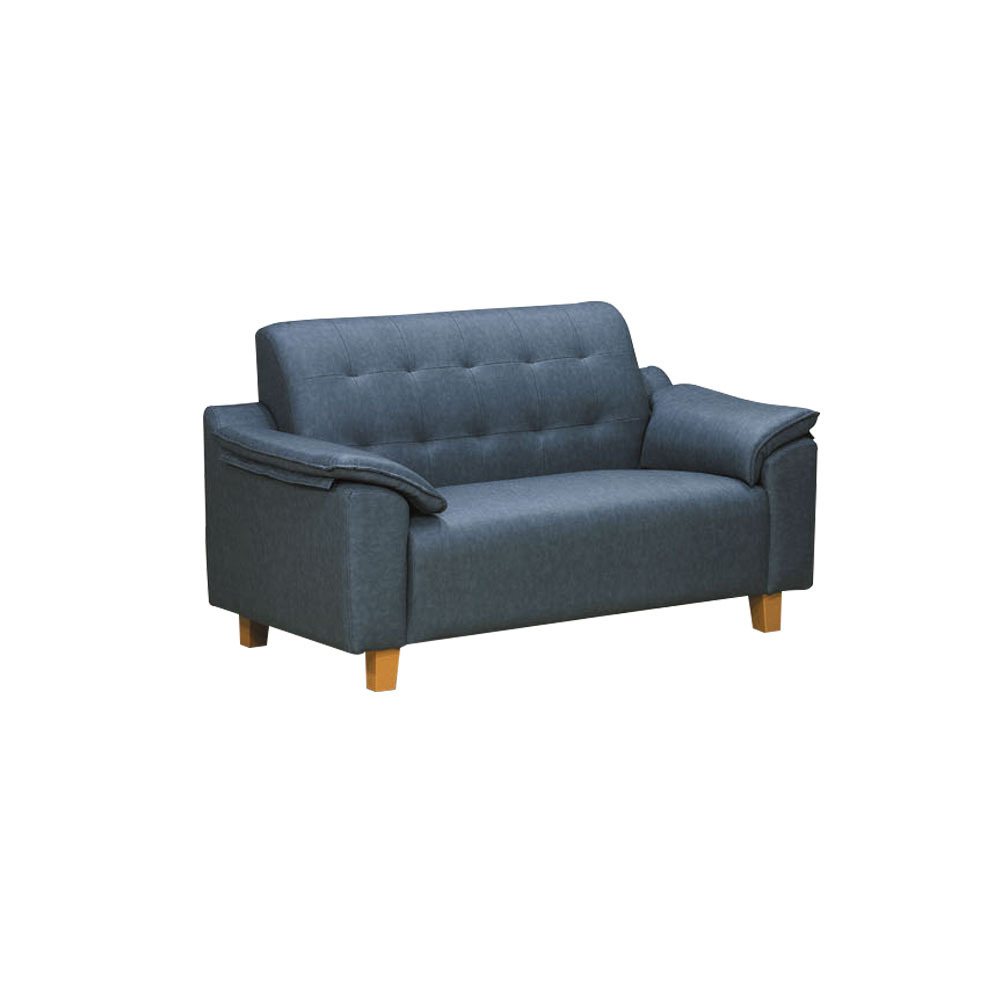 柏蒂家居-希爾凡布紋皮沙發雙人椅/二人座