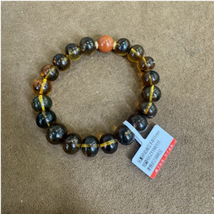 0414gz07-GZday1-撫順琥珀4月-撫順藥珀南紅手串11m（A7）