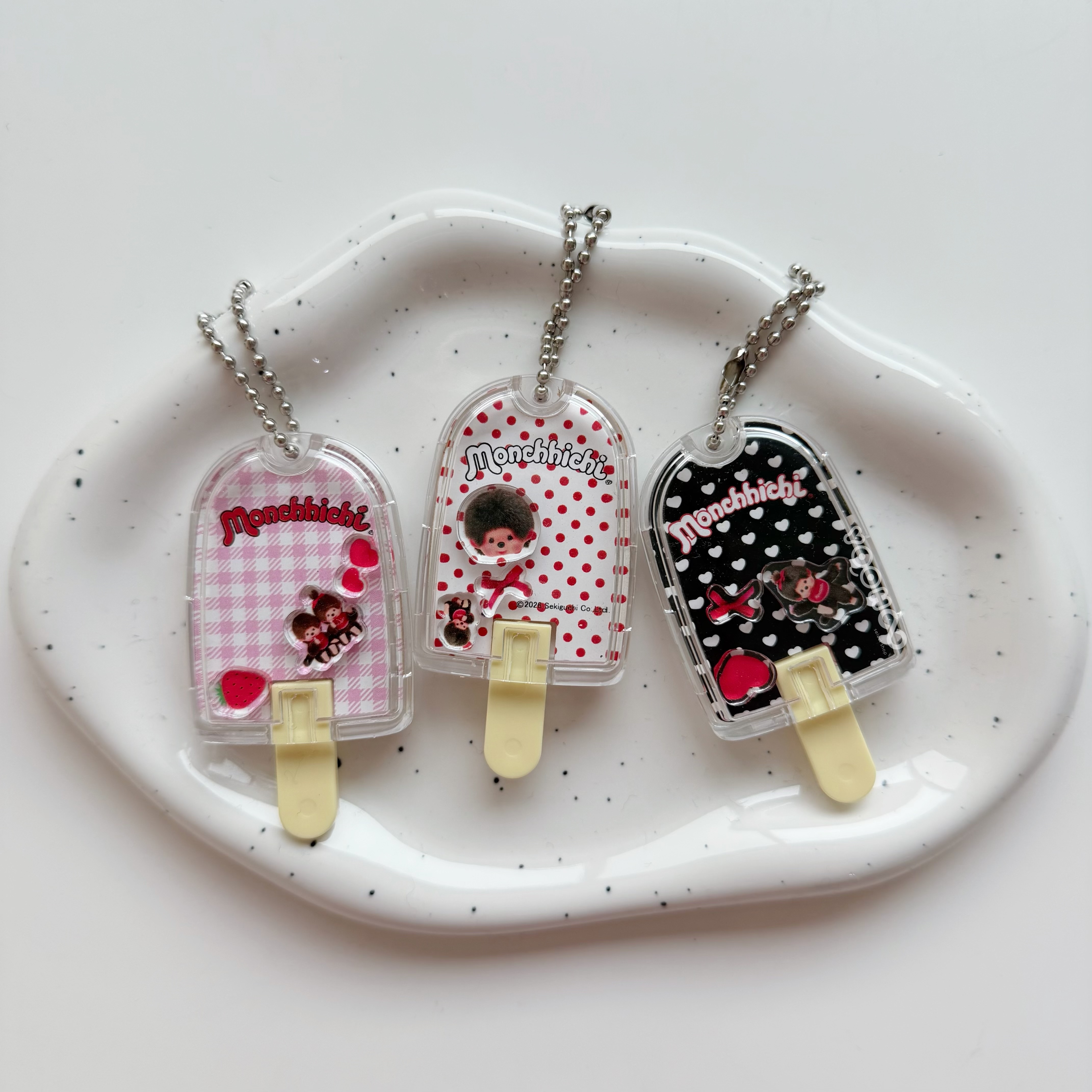 預購┃日本製 Monchhichi 夢奇奇 蒙奇奇 糖果 冰棒 吊飾