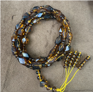 0414gz08-GZday1-撫順琥珀4月-撫順藥珀八棱項鏈（A8）