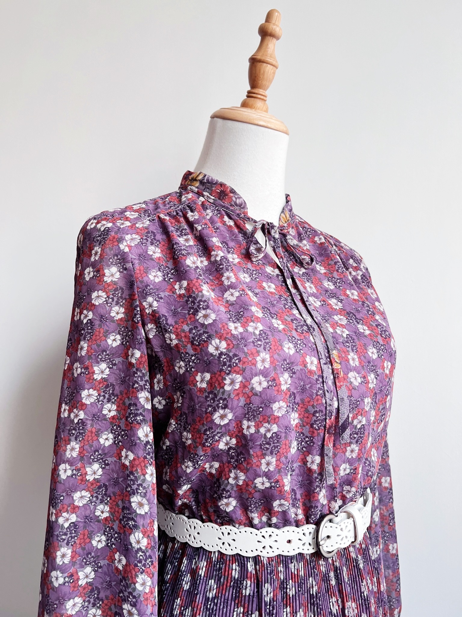 Purple Dream Flower Language Vintage Dress