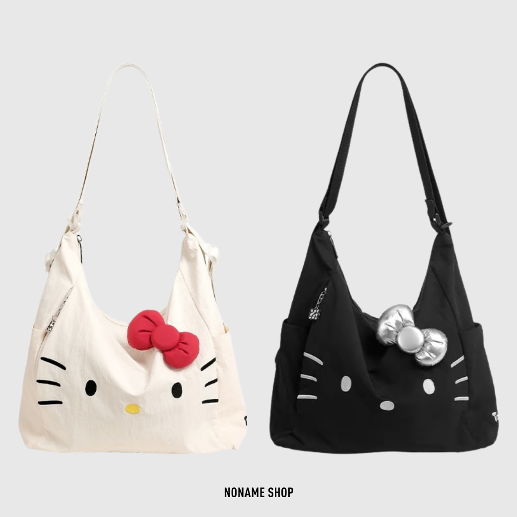 TOUTOU X Hello Kitty 聯名款 三麗鷗 凱蒂貓 多種背法 大容量 包包 肩背包 斜背包 後背包 兩色