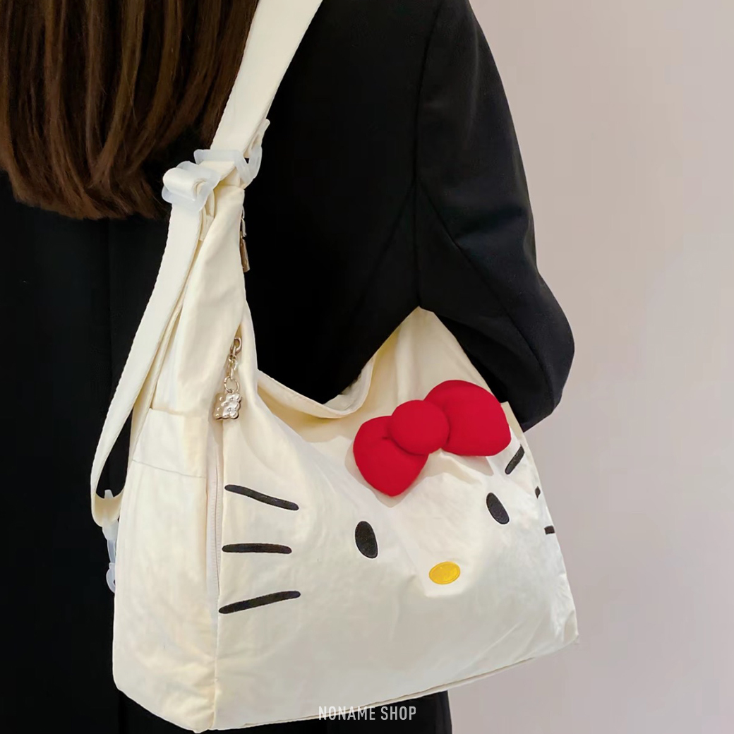 TOUTOU X Hello Kitty 聯名款 三麗鷗 凱蒂貓 多種背法 大容量 包包 肩背包 斜背包 後背包 兩色