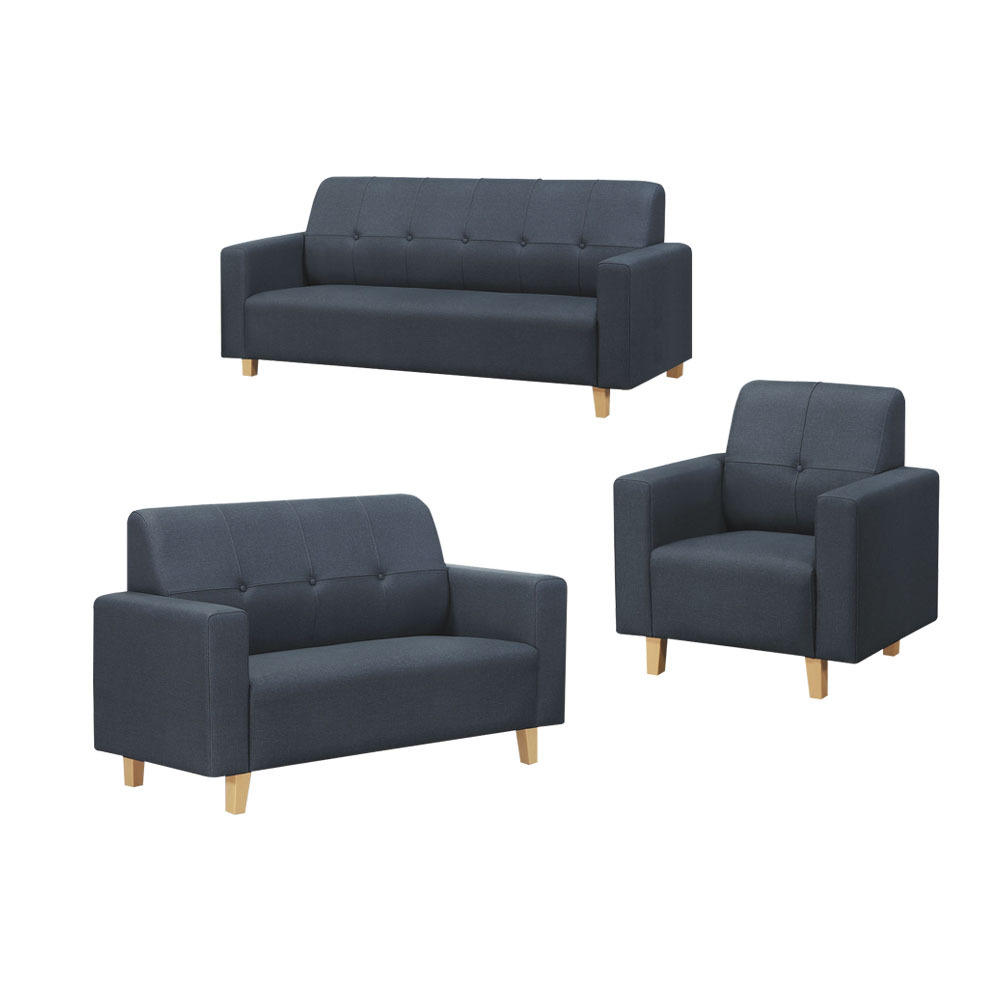 柏蒂家居-阿爾澤貓抓皮沙發椅組合(1+2+3人座)