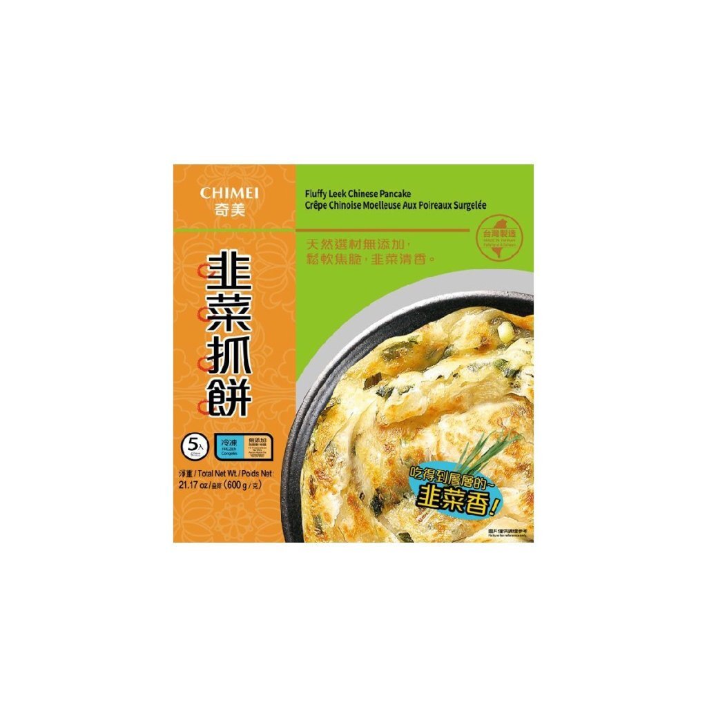台灣奇美 韭菜蔥抓餅 600g/包（5個裝）