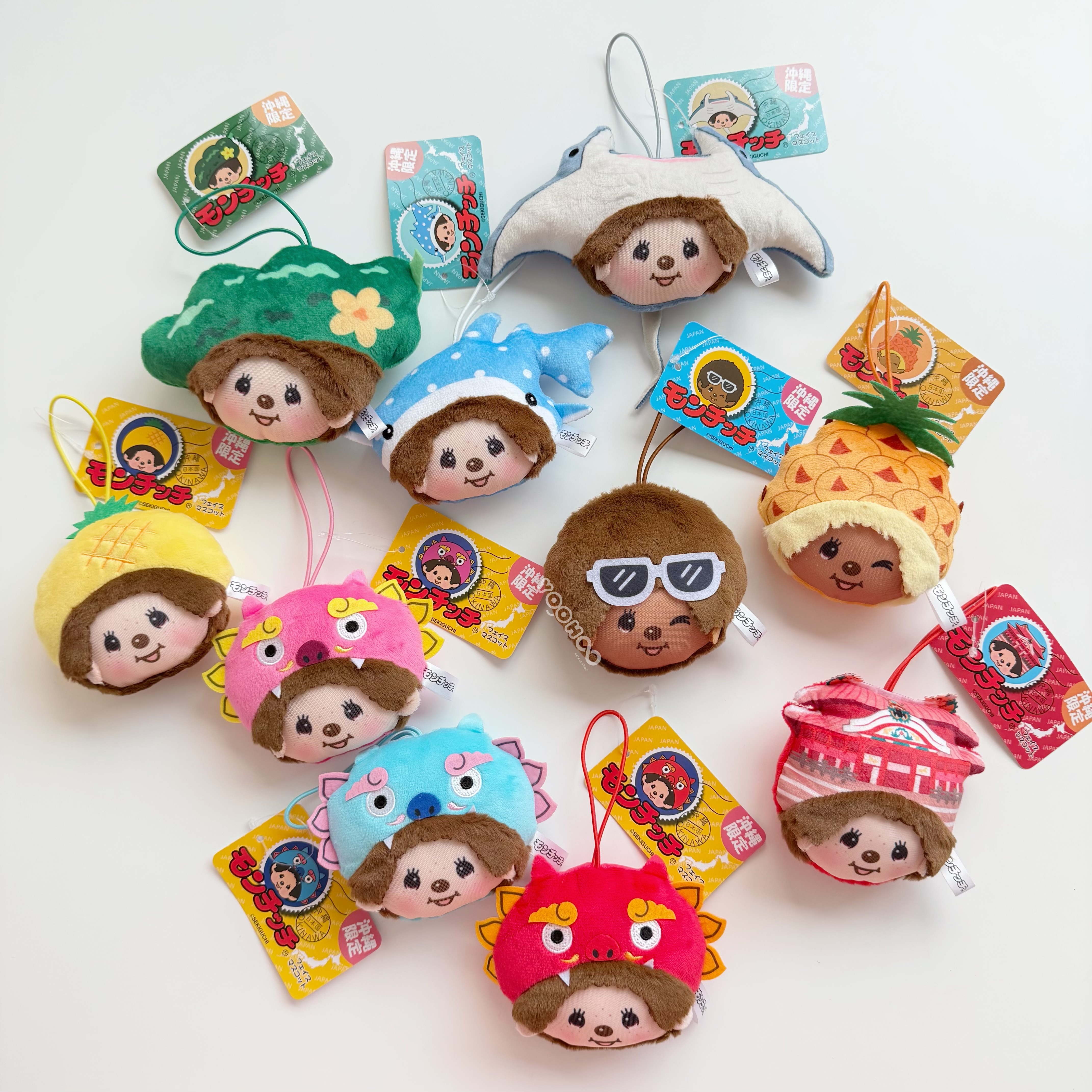 現貨┃日本限定 沖繩 Monchhichi 夢奇奇 蒙奇奇 吊飾