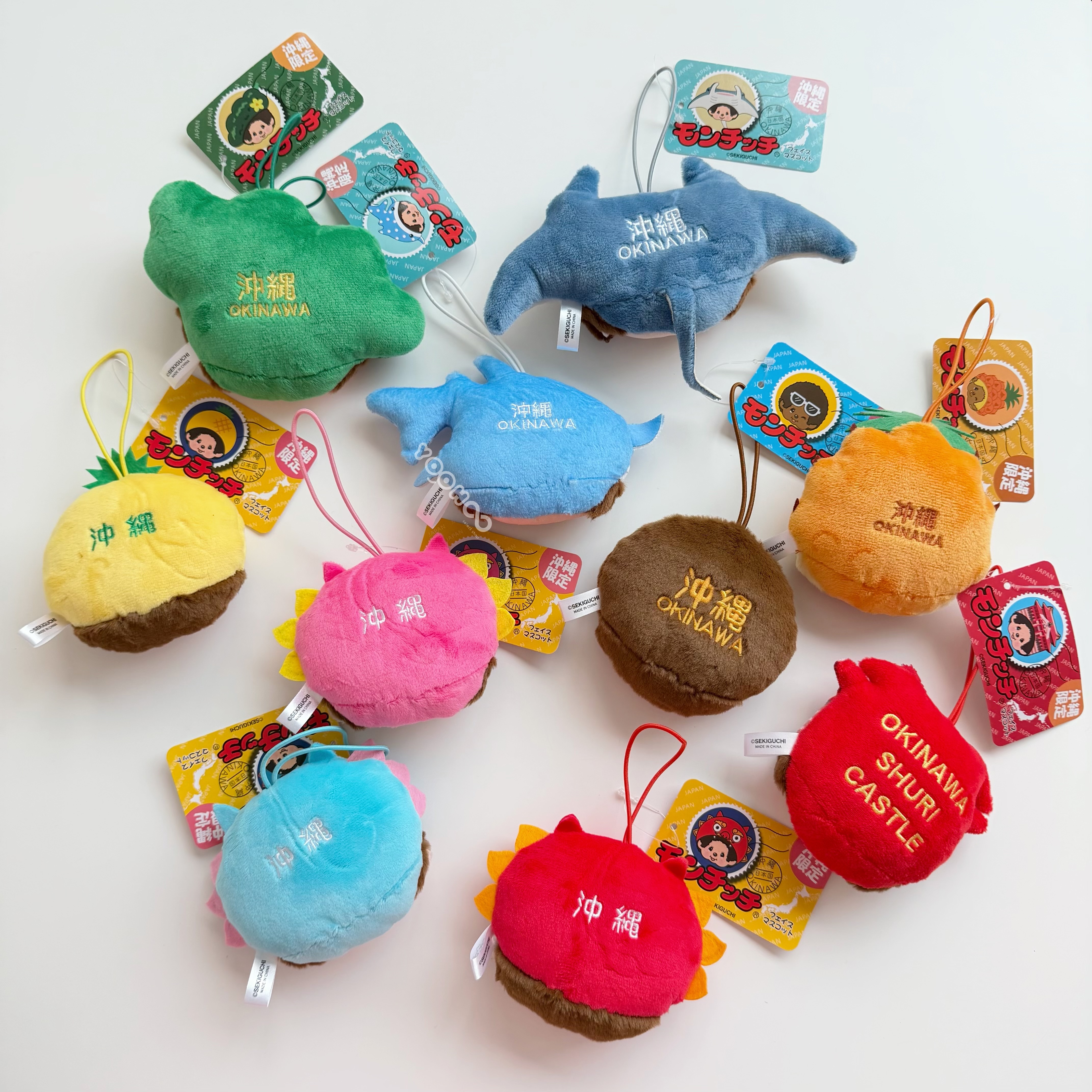 現貨┃日本限定 沖繩 Monchhichi 夢奇奇 蒙奇奇 吊飾
