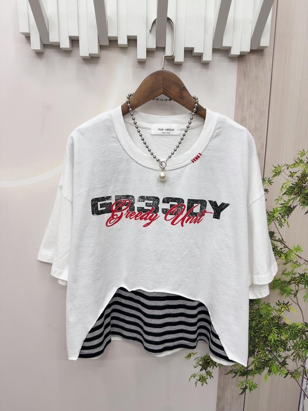 韓國型格假兩件top ~158A