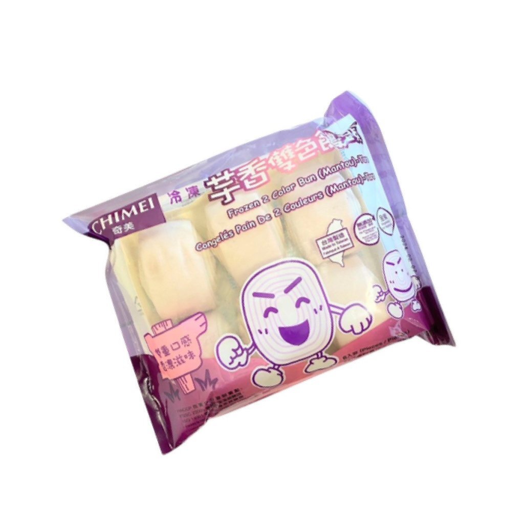 台灣奇美 芋香雙色饅頭480g/包（6個裝）