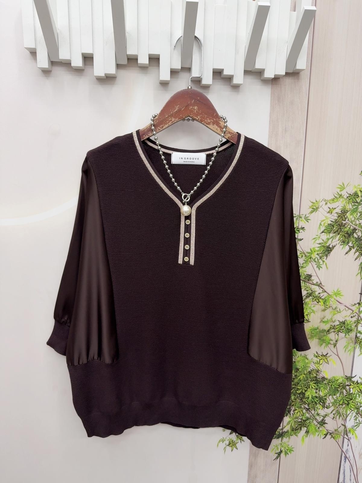 韓國高質拼色丁䄂top ～158C