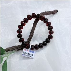 0414gz19-GZday1-撫順琥珀4月-撫順龍滴血血珀手串11m（A19）