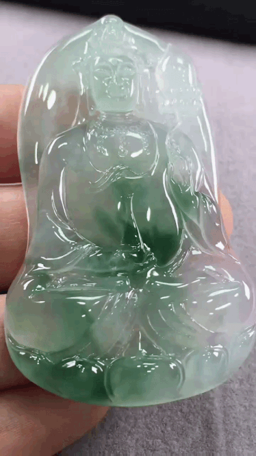 328313 翡翠素衣觀音