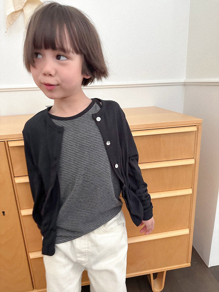 正韓夏Digreenkids 三色經典直抗條外套