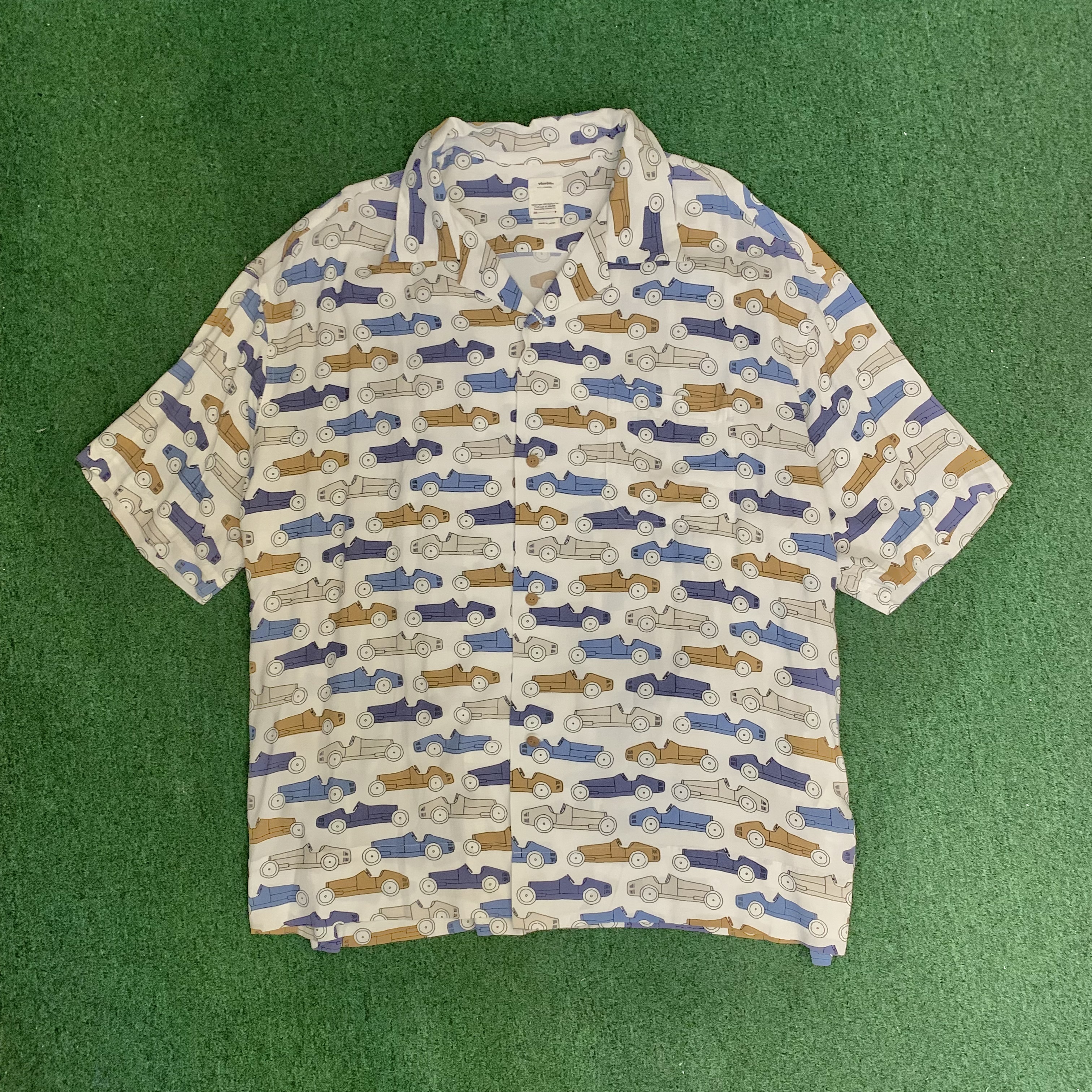 VISVIM CABAN SHIRT S/S OPEN WHEELER - WHITE SIZE 5 IN STOCK NOW (現貨發售中)