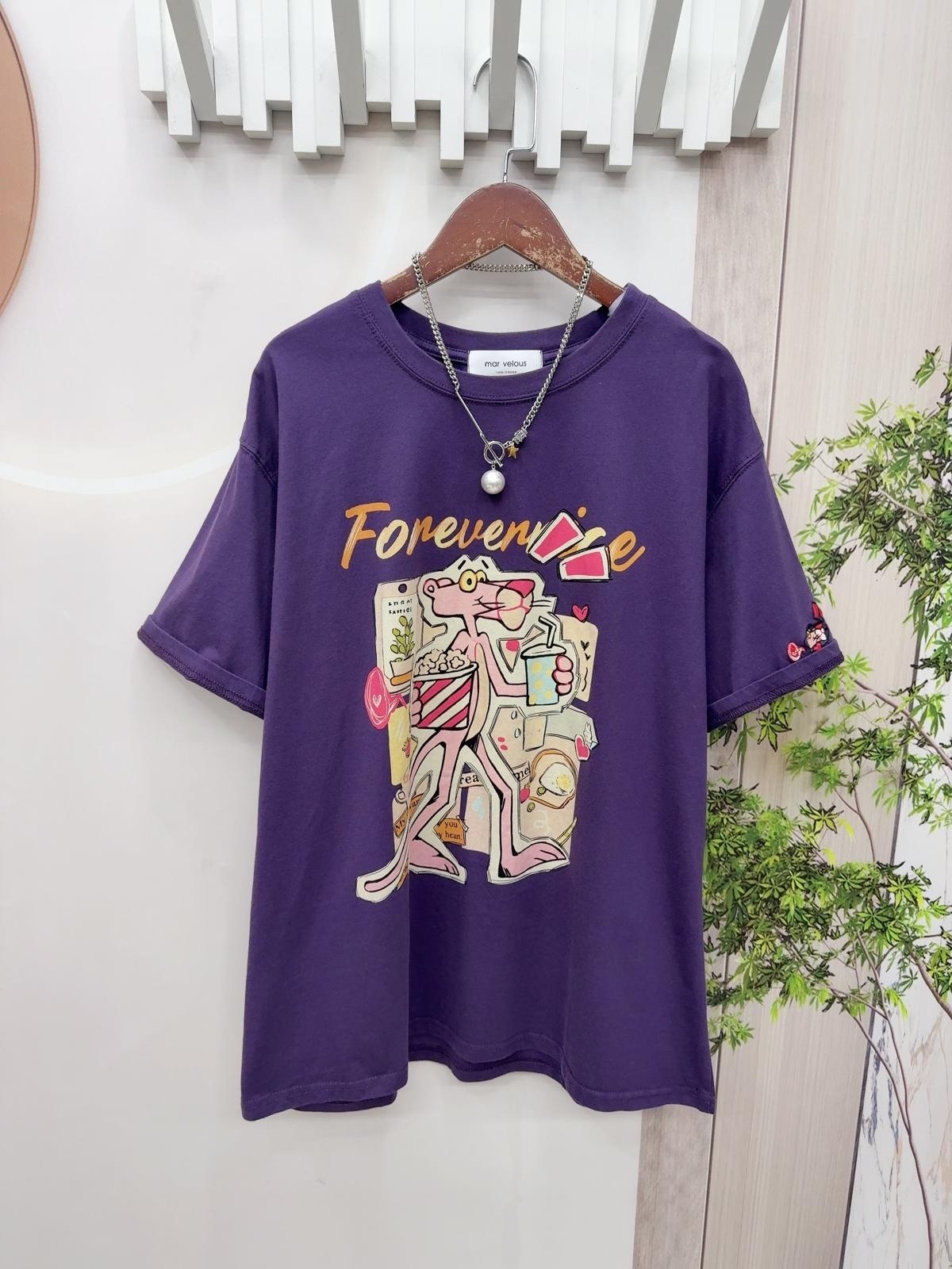 韓國公仔圖案top ～158G