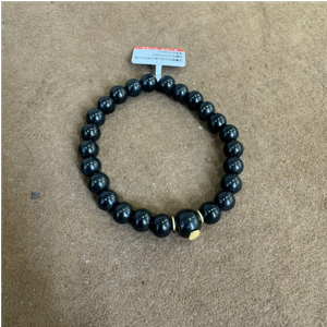 0414gz26-GZday1-撫順琥珀4月-撫順翳珀紮基拉姆手串8mm銀（A26）