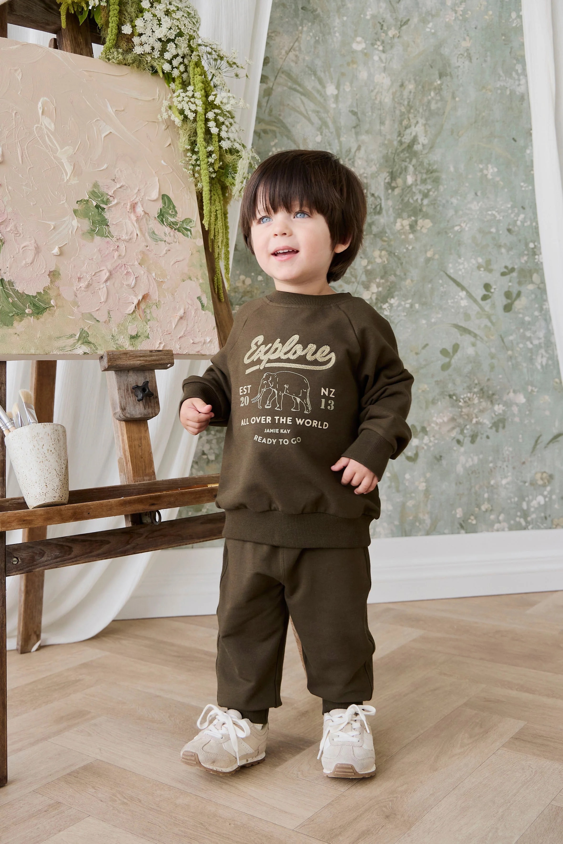 【預購】JAMIE KAY -Organic Cotton Jalen Track Pant（Deep Olive）