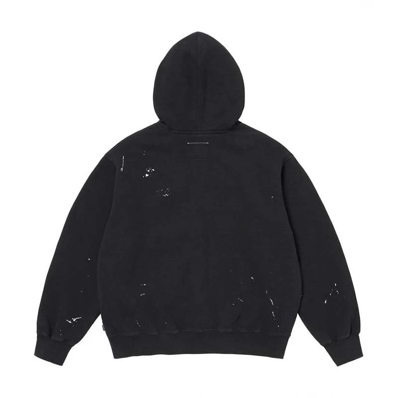 Supreme X MM6 Maison Margiela Box Logo Zip Up Hooded 聯名 拉鍊 連帽外套 黑色 SS26SW32-BK [台灣現貨]