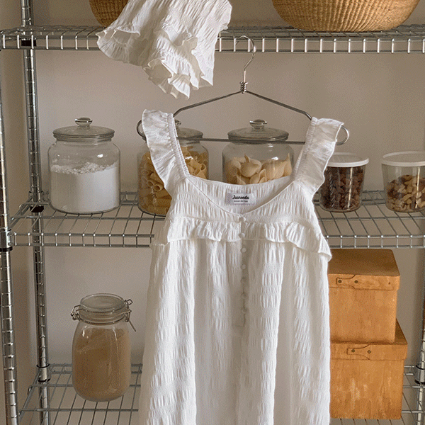 [1,000件熱銷] Juuneedu｜[背心睡衣] Plain Sleeveless Pajama Set [2 colors]（☁️關鍵字J204)