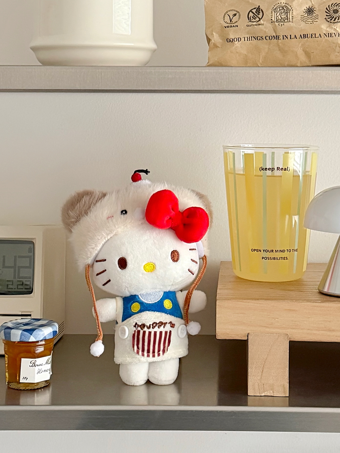 代購-Sanrio三麗鷗 HelloKitty聯名 可愛毛絨掛件 掛飾 玩偶 小狗套裝