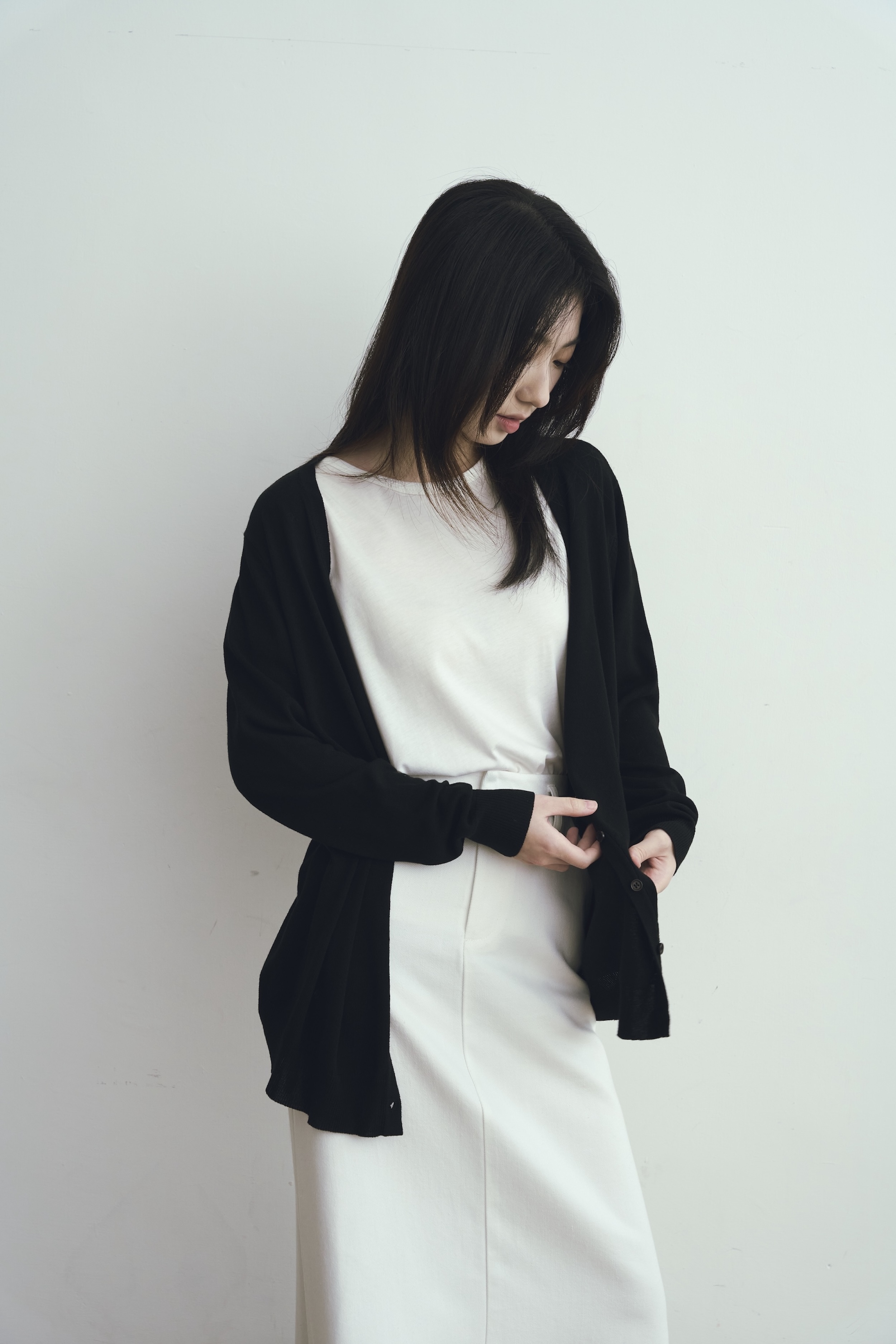 Gmade/無肩線天絲極涼T-shirt-白