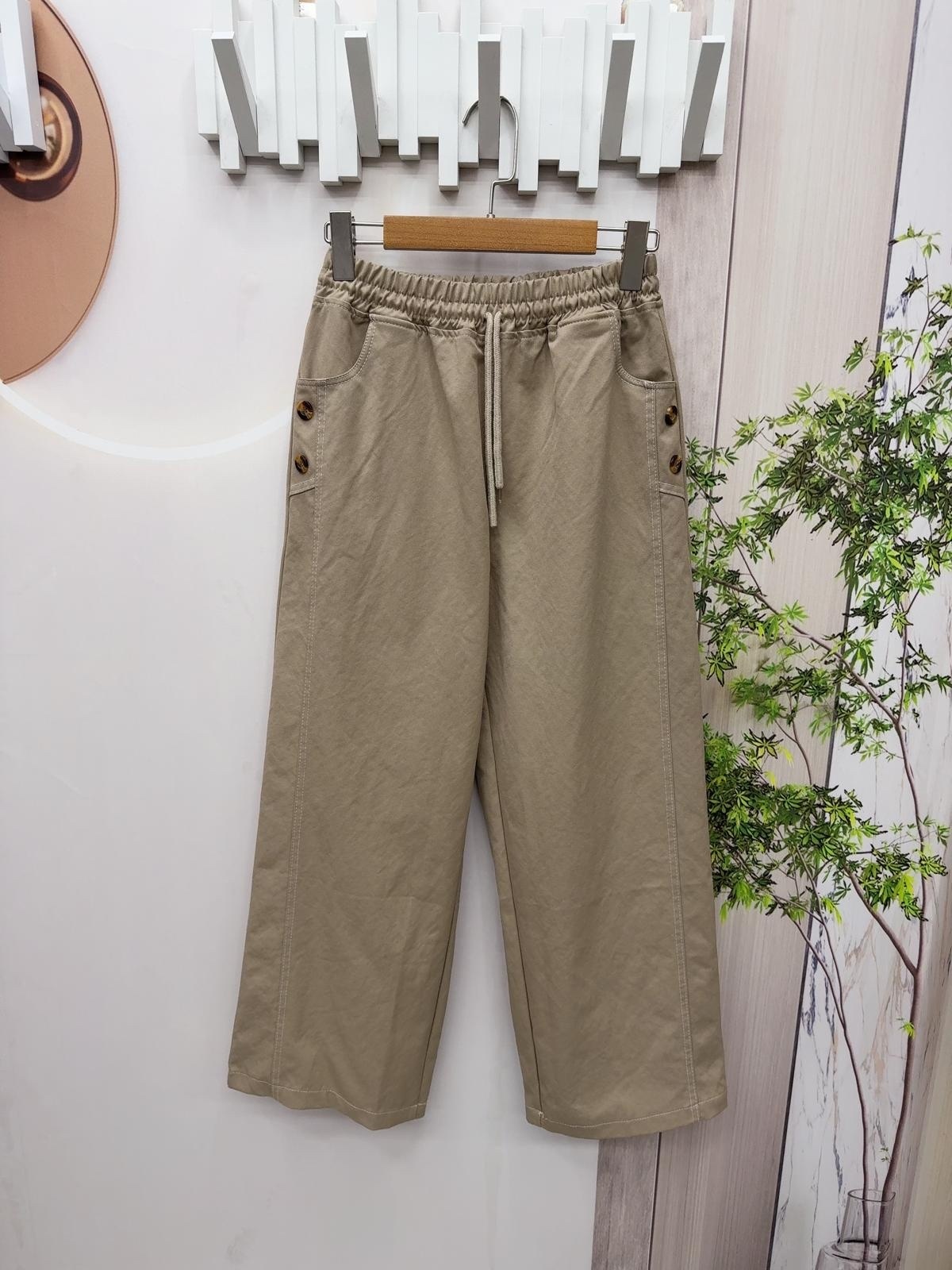 韓國型格直腳布褲～158R