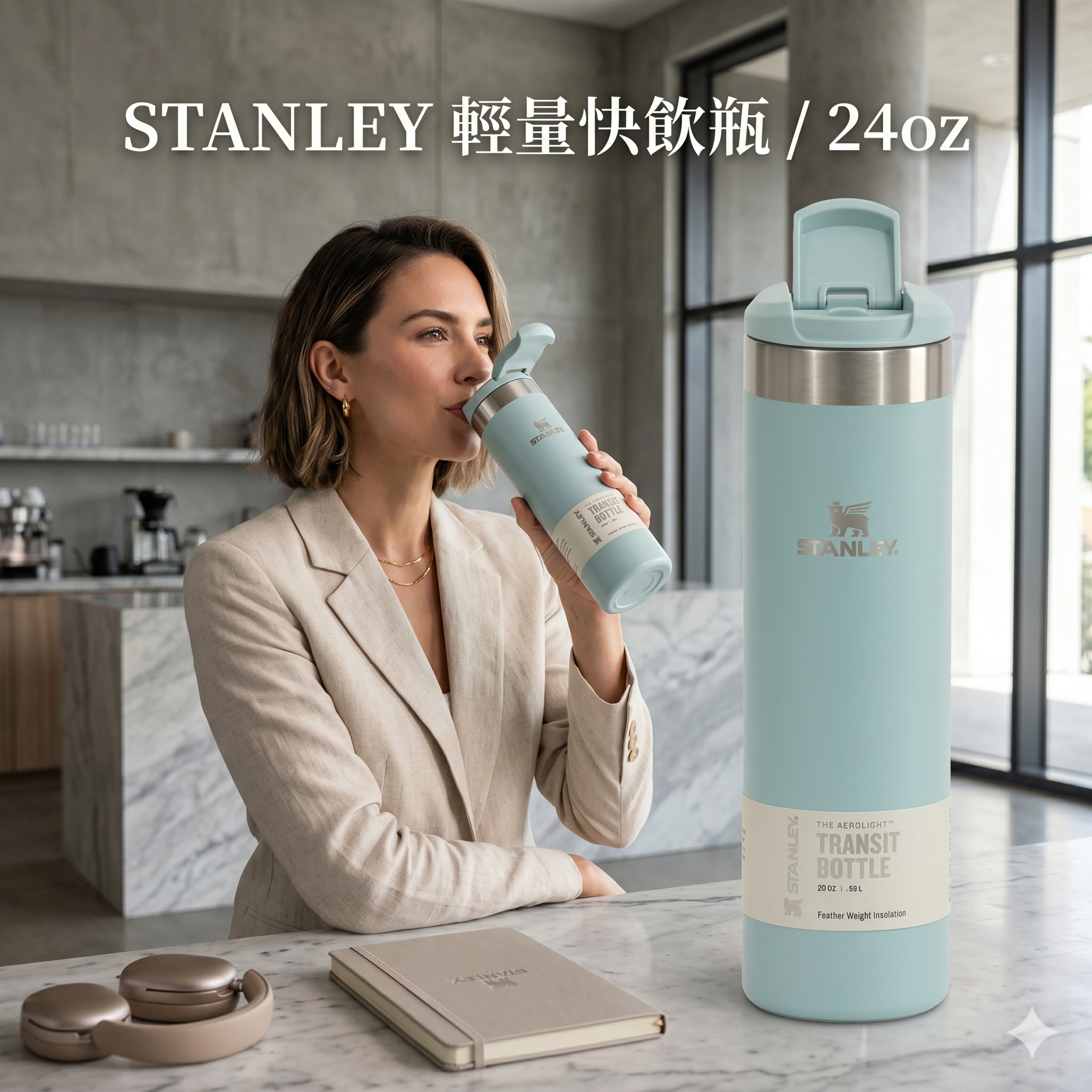【預購】H0414109  Stanley 不鏽鋼隨行瓶 / 20oz