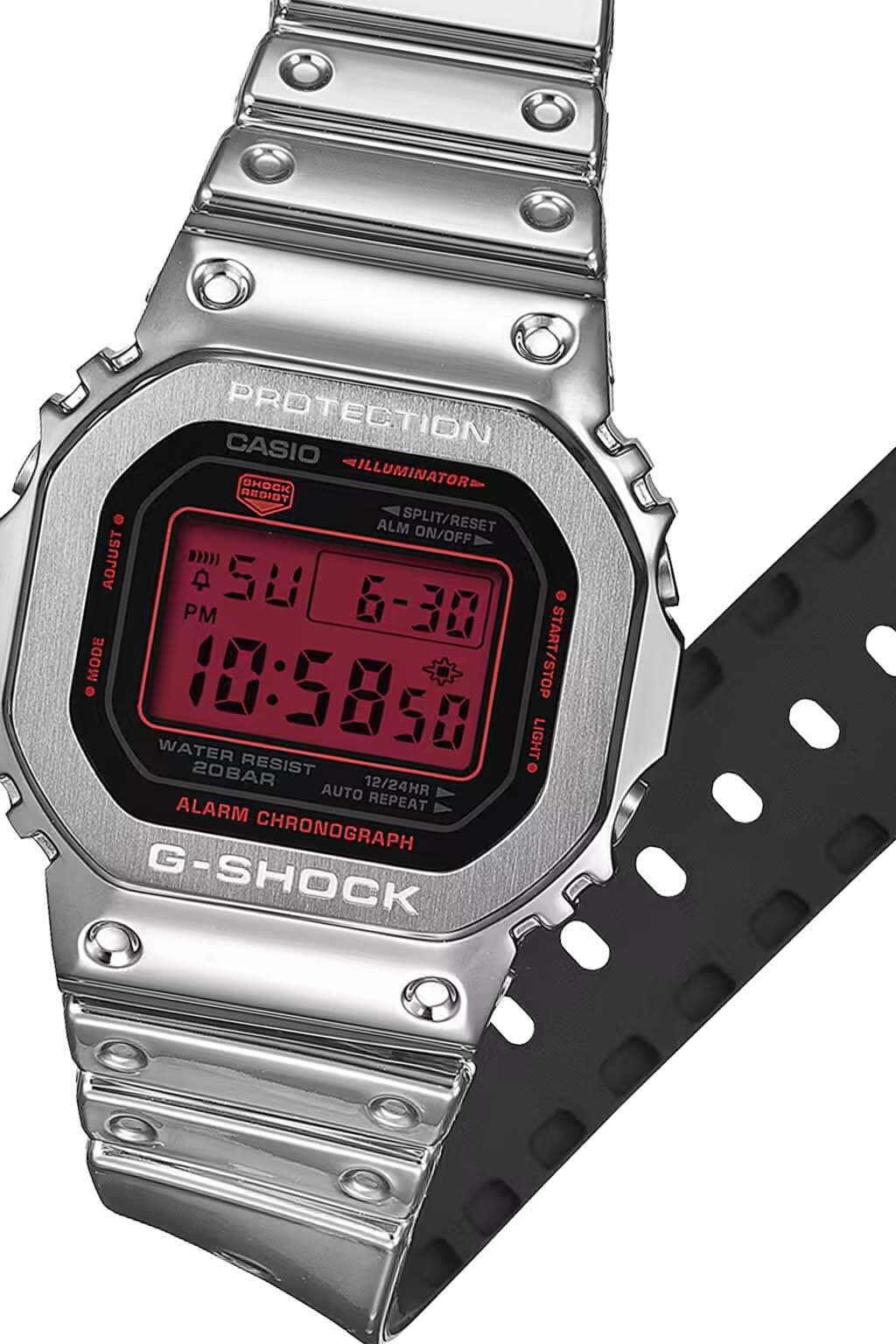 萬年鐘錶 - G-SHOCK  未來都會經典電子錶 GM-5600YRA-8 錶徑 : 43.2 mm