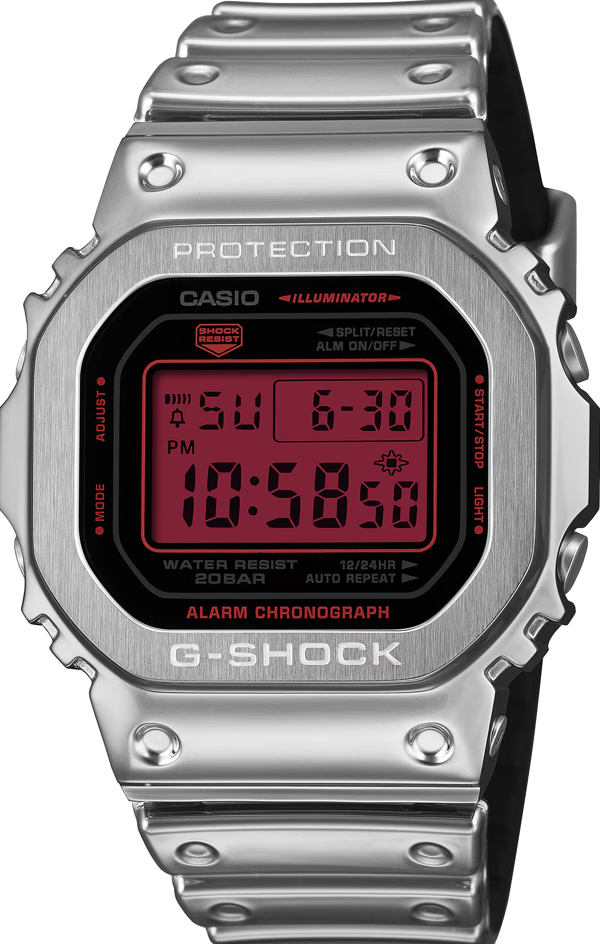 萬年鐘錶 - G-SHOCK  未來都會經典電子錶 GM-5600YRA-8 錶徑 : 43.2 mm